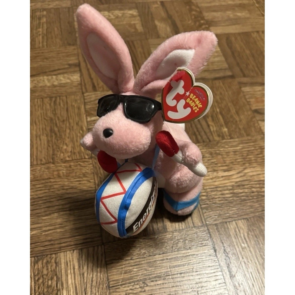 Energizer Bunny TY Beanie Babies EB Plush Stuffed Animal‎ Exclusive New 2007